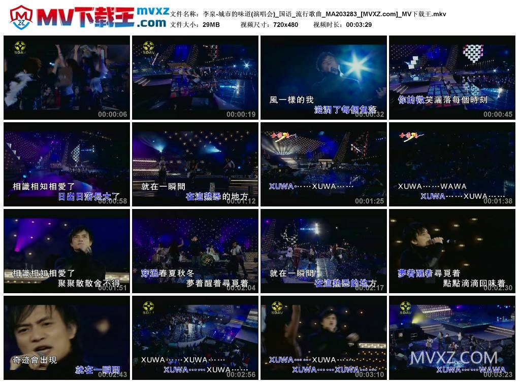 李泉-城市的味道(演唱会)_国语_流行歌曲_MA203283